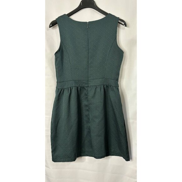 Merona Forest Green Textured Jacquard Sleeveless Dress - Picture 2 of 3